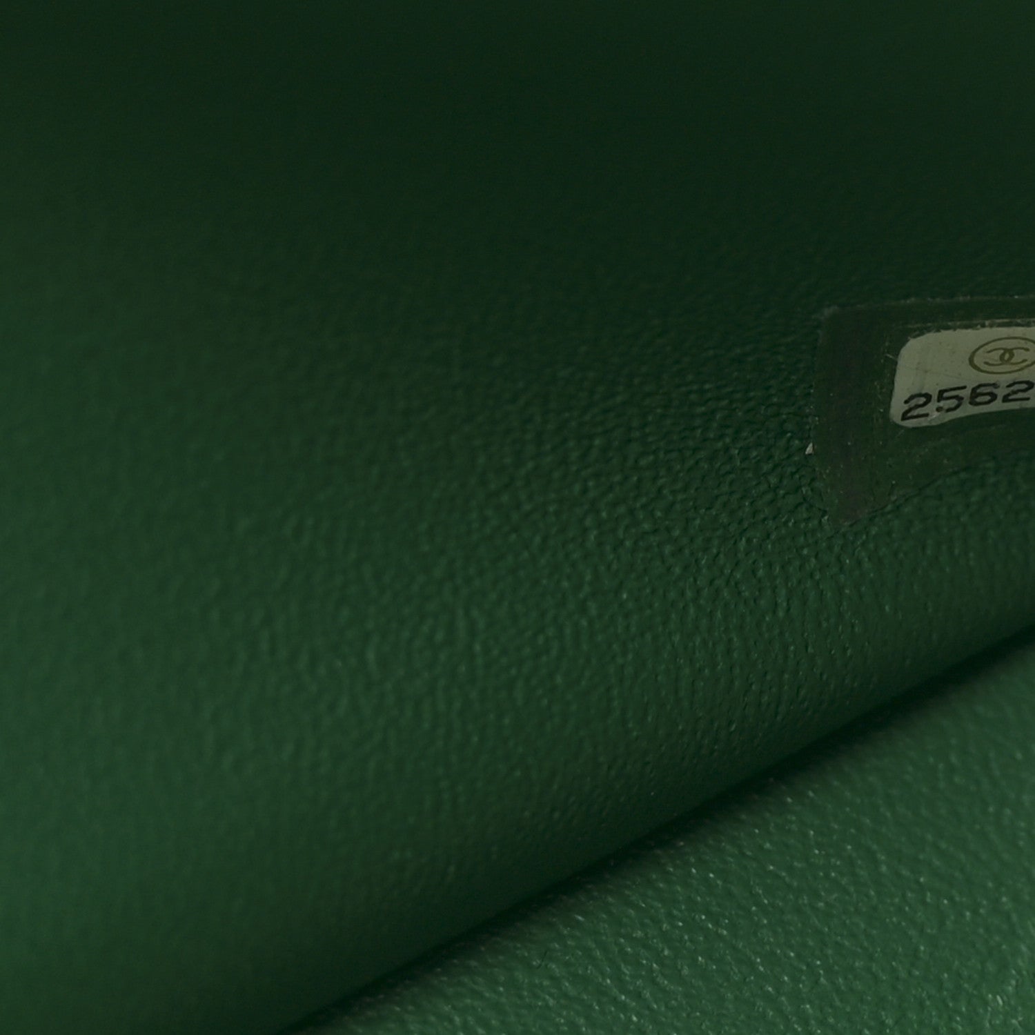Chanel Metallic Caviar Quilted Jumbo Double Flap Green