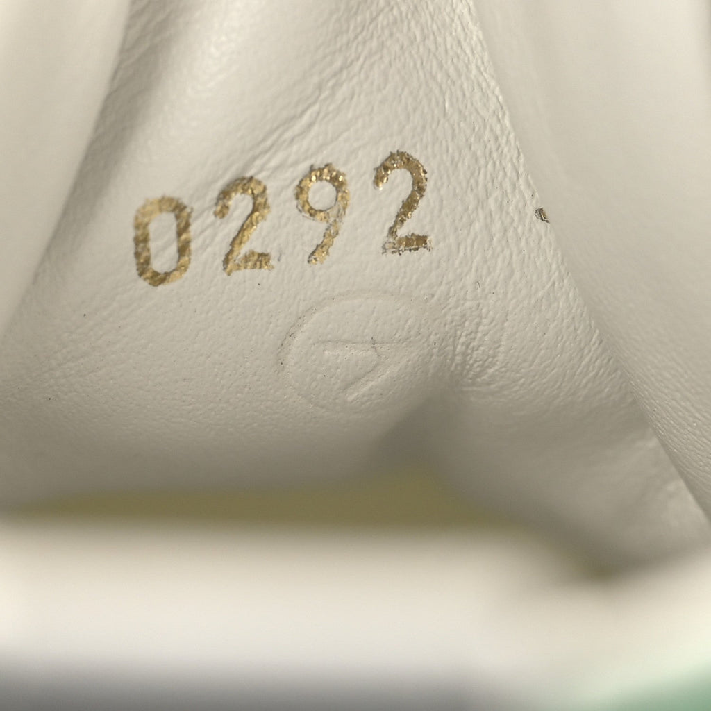 Louis Vuitton Calfskin Monogram Run Away Sneakers 36 White Green