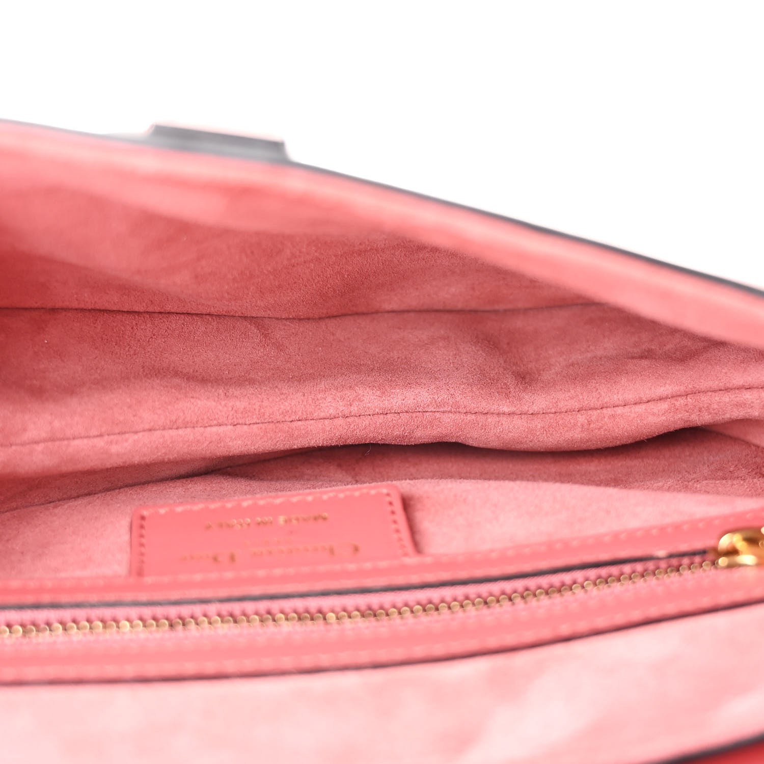 Christian Dior Calfskin Saddle Bag Pink