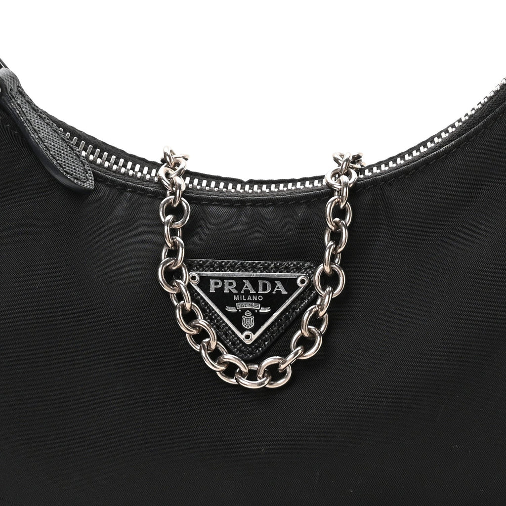 Prada Nylon Re-Edition 2005 Shoulder Bag Black