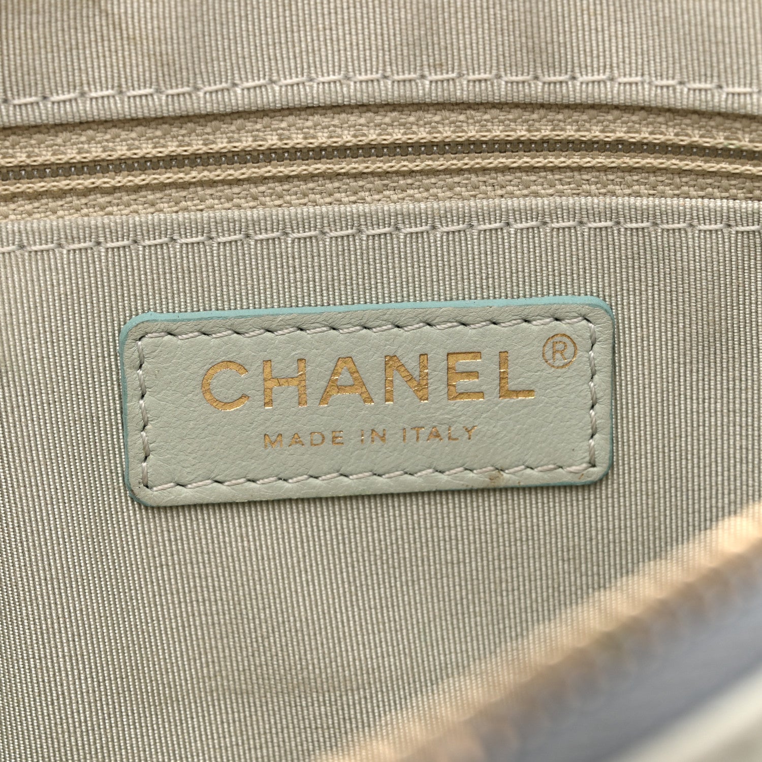 Chanel Goatskin Quilted Waist Bag Green Blue Pink