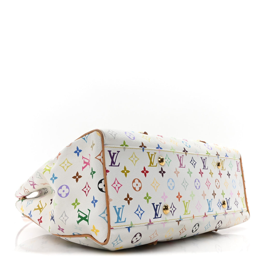 Louis Vuitton Monogram Multicolor Aurelia GM White
