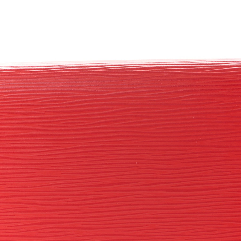 Louis Vuitton Epi Sevigne Clutch Red