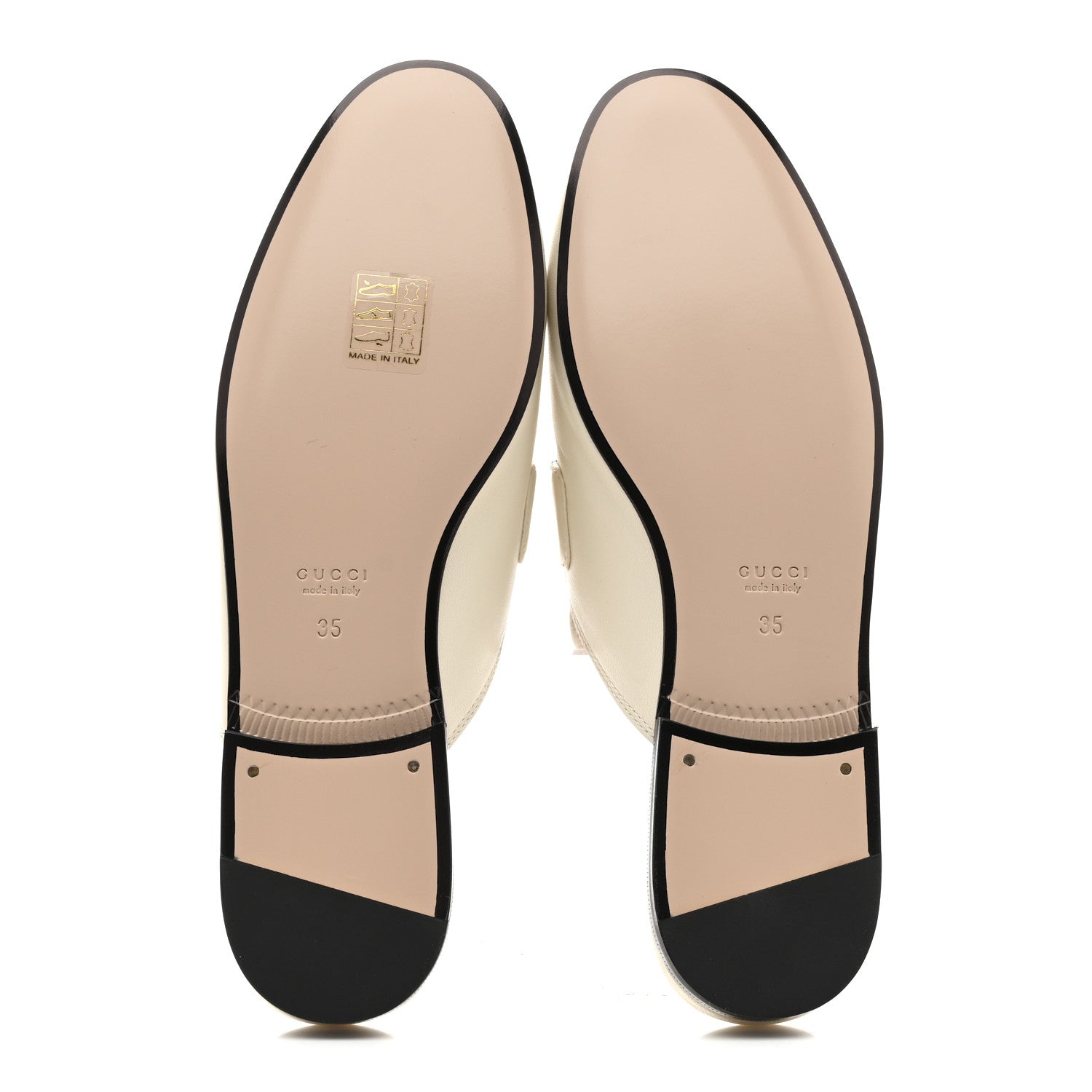Gucci Malaga Kid Web Womens Princetown Slippers 35 Mystic White