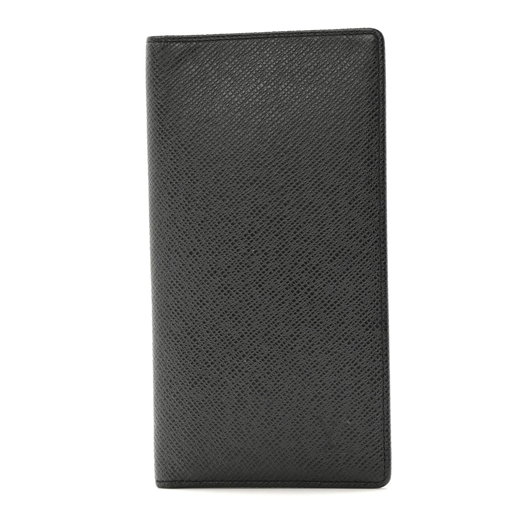 Louis Vuitton Taiga Brazza Wallet Black