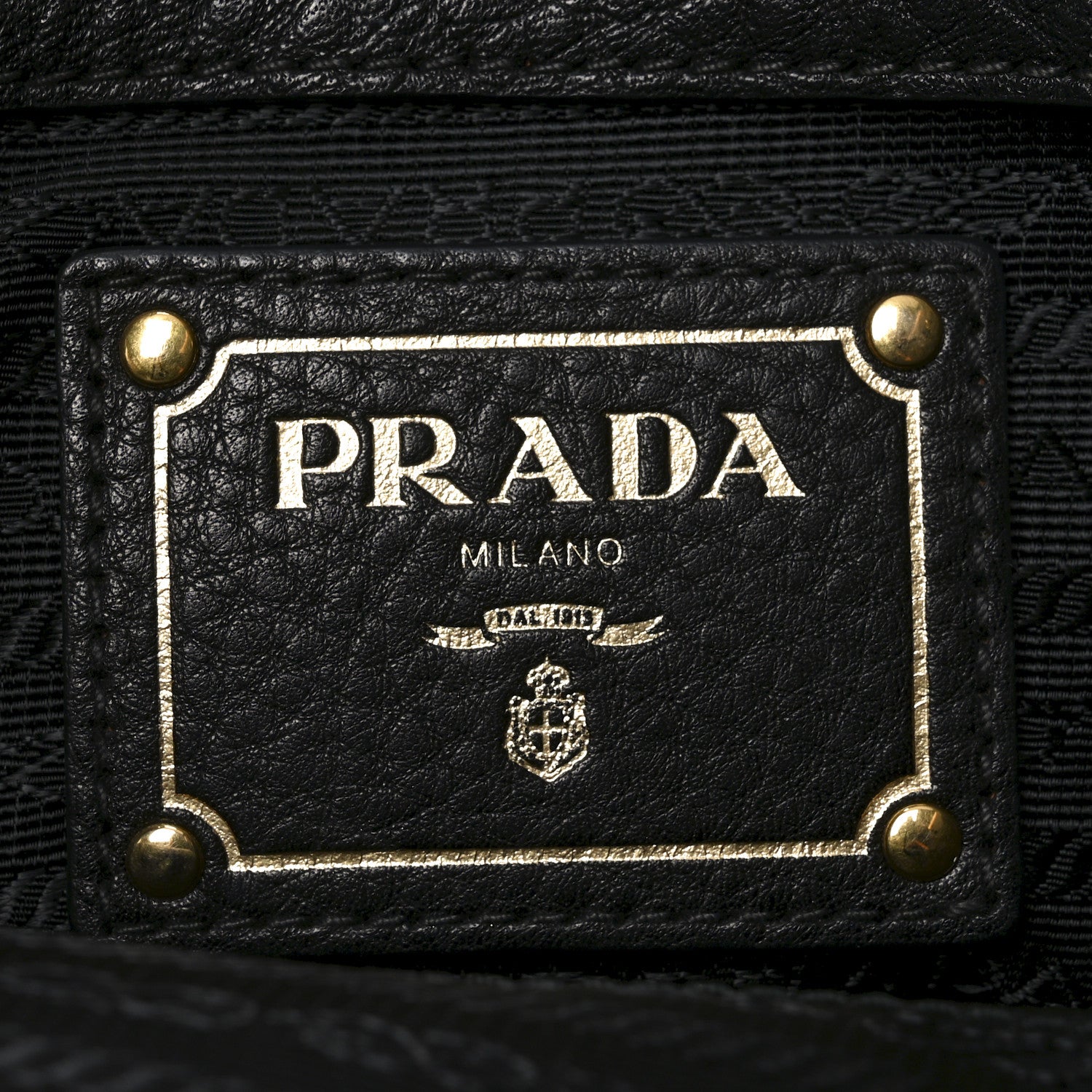 Prada Tessuto Nylon Soft Calf Small Tote Black