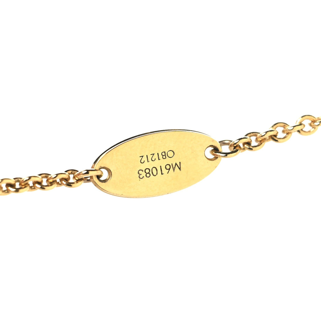 Louis Vuitton Essential V Necklace Gold