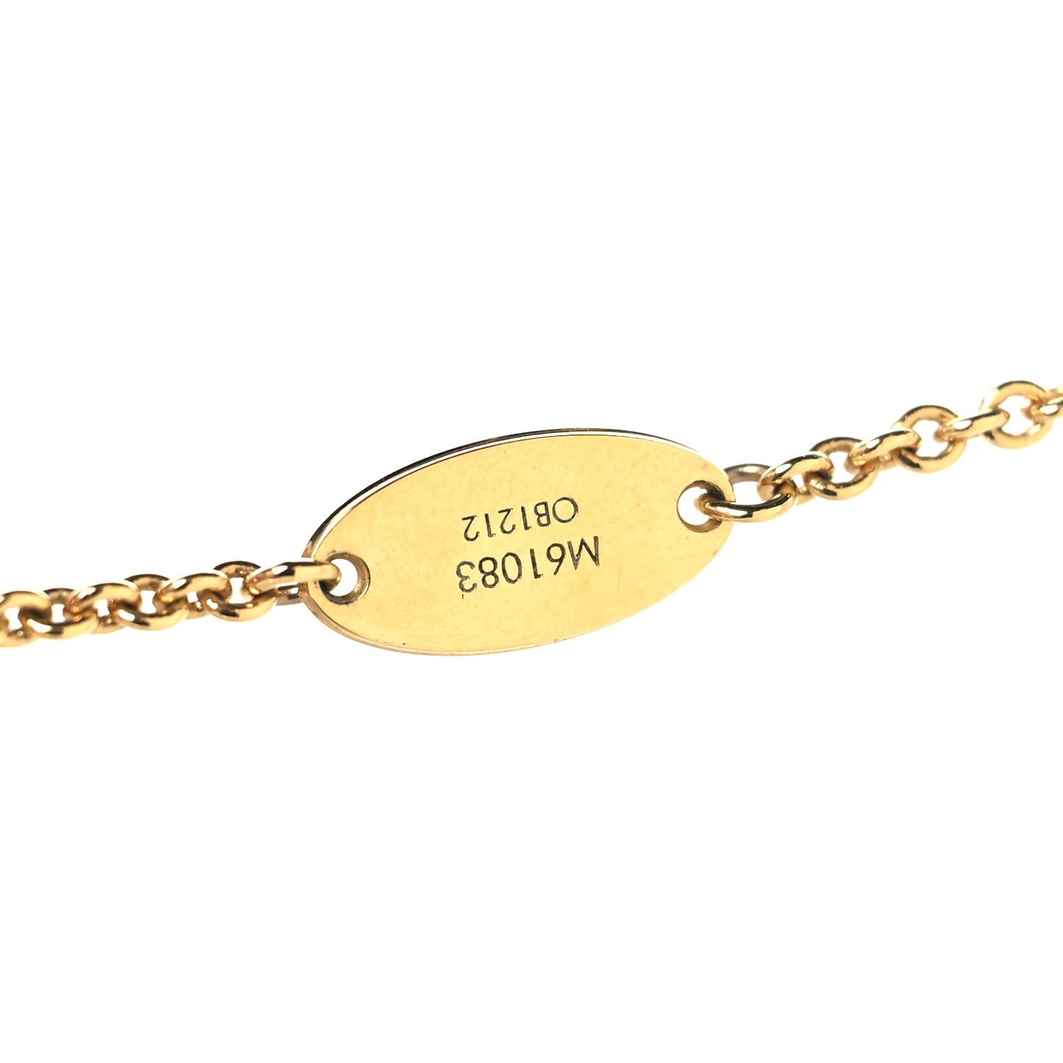Louis Vuitton Essential V Necklace Gold