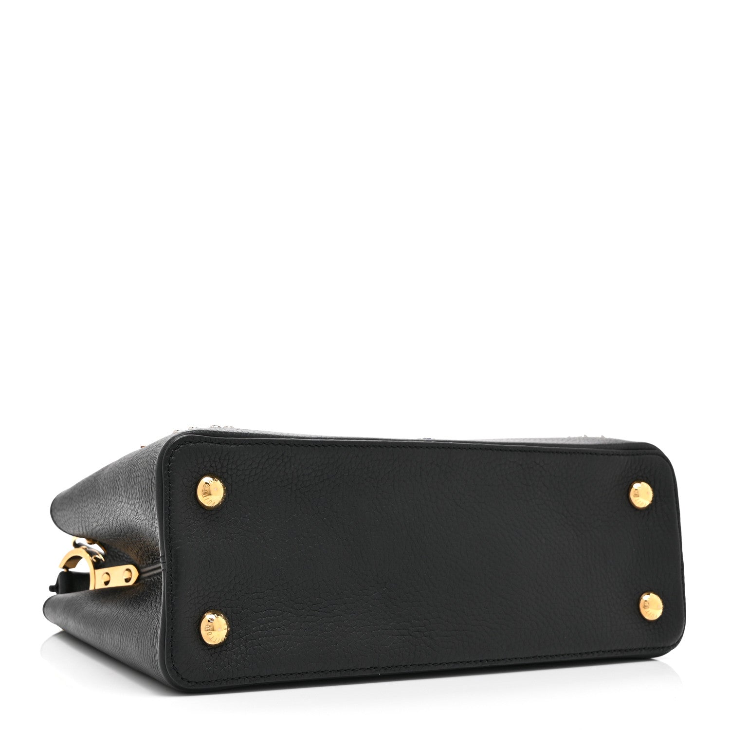 Louis Vuitton Taurillon Mechanical Flowers Capucines PM Black