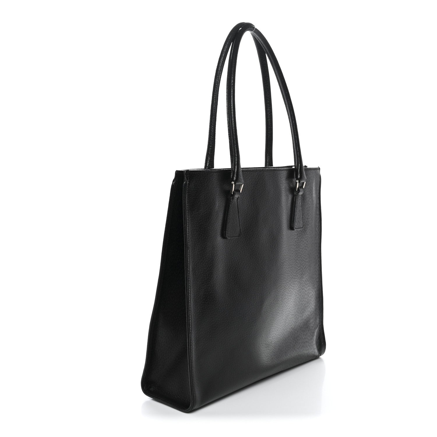 Prada Cinghiale Triangle Tote Black
