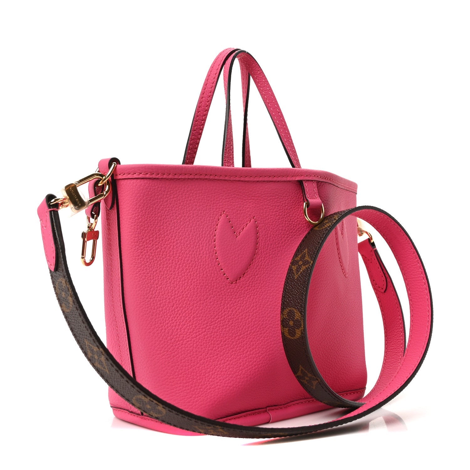 Louis Vuitton Monogram Neverfull Inside Out Bandouliere BB Rose Pondichery