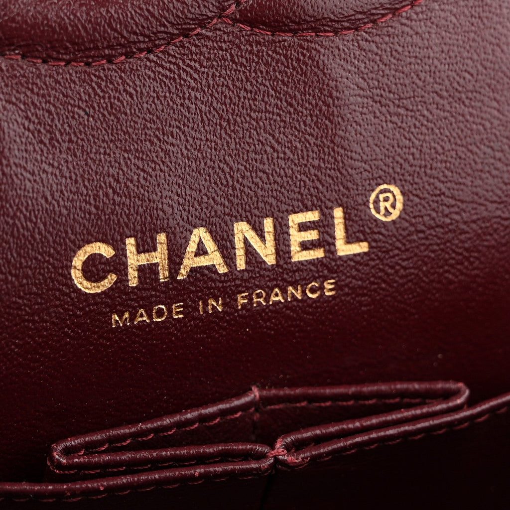 Chanel Lambskin Quilted Medium Double Flap Black