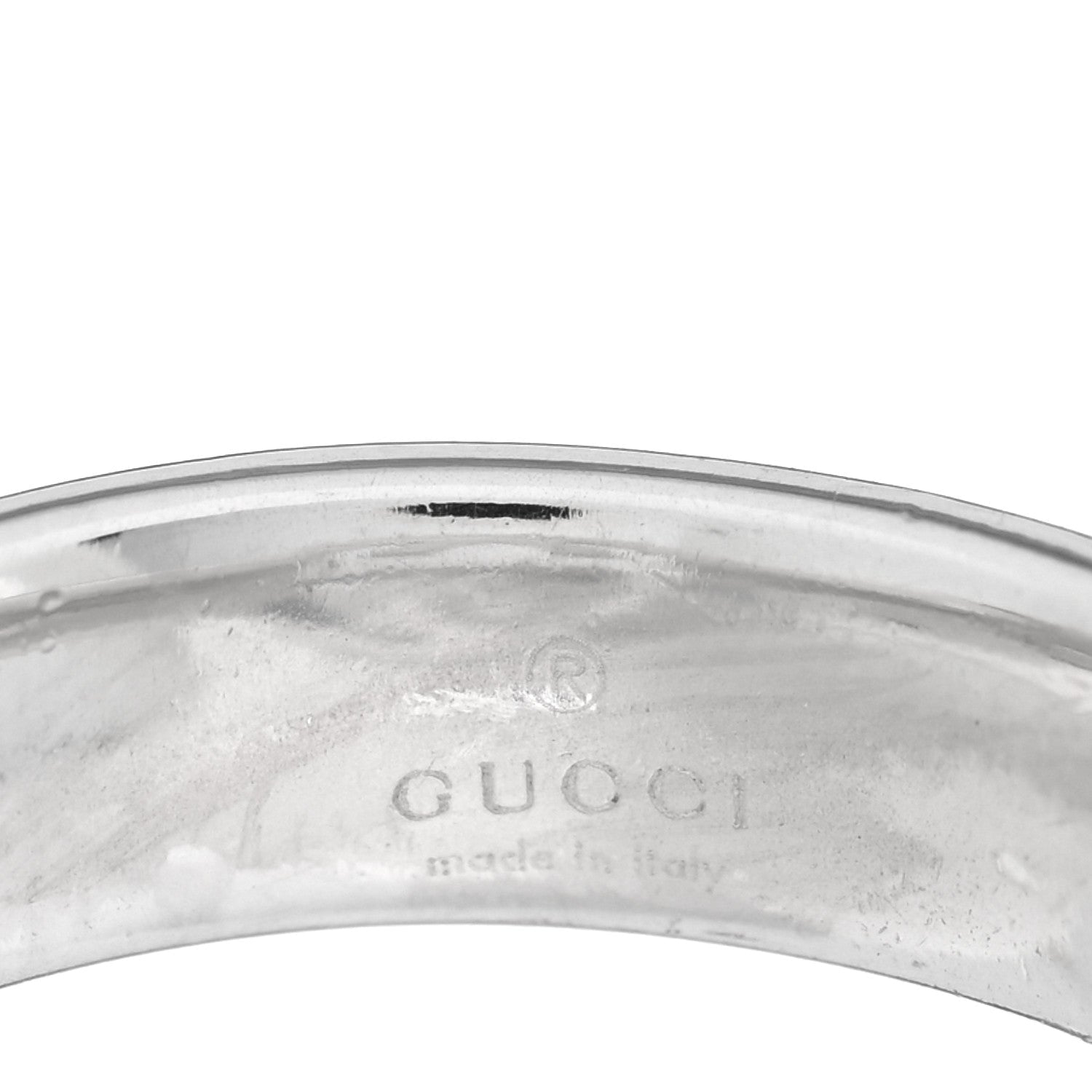 Gucci Sterling Silver Interlocking G Ring 53 6.25