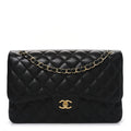 Chanel Caviar Quilted Jumbo Double Flap Black