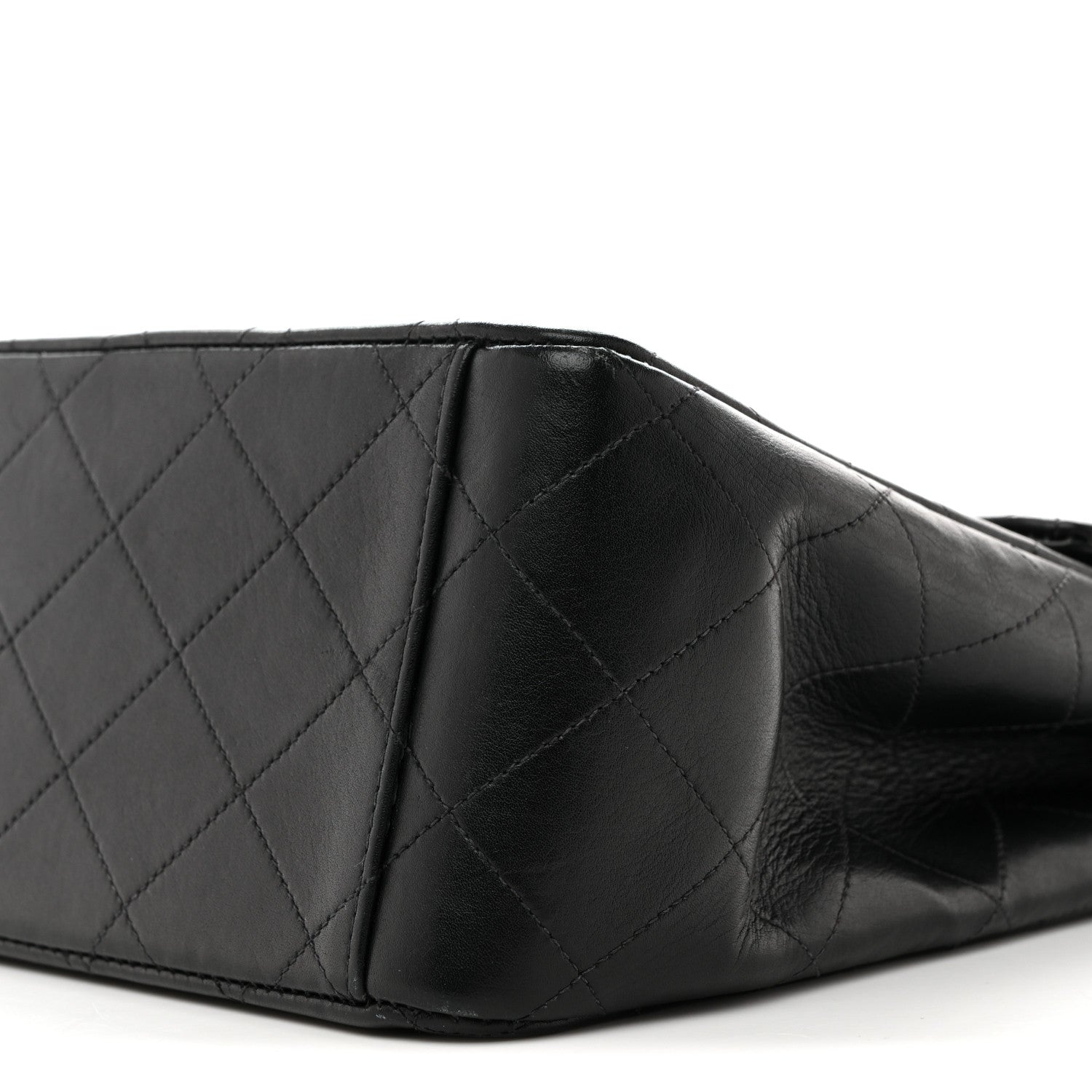 Chanel Lambskin Quilted XL Jumbo Single Flap Black