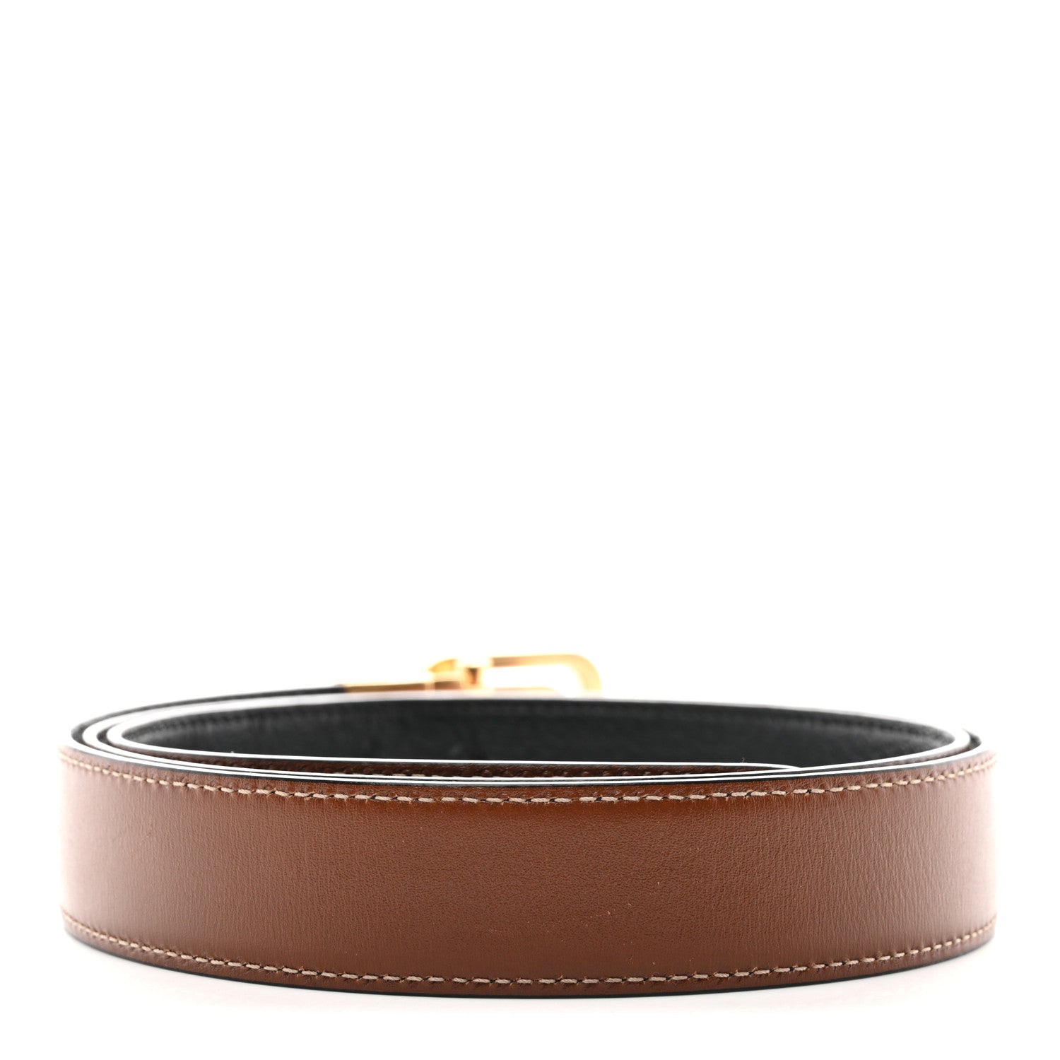 Gucci Textured Dollar Calfskin Ciny Calf Lux Squared Interlocking G 30mm Reversible Belt 105 42 Brown Black