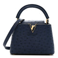 Louis Vuitton Ostrich Capucines Mini Indigo