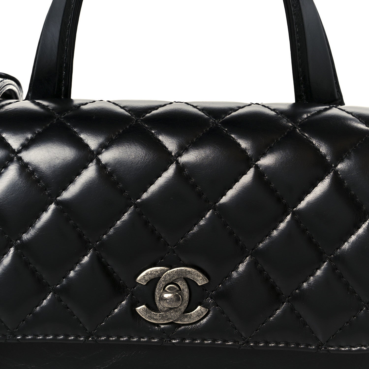 Chanel Glazed Calfskin Pilot Essentials Flap Black