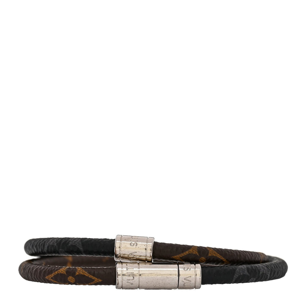 Louis Vuitton Monogram Eclipse Keep It Double Bracelet 19