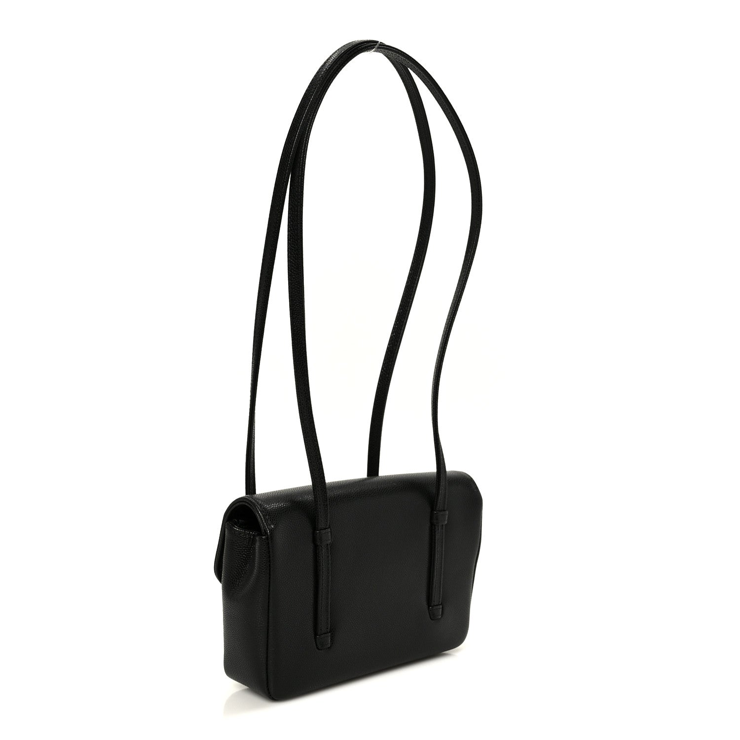 Chanel Shiny Caviar Mini Preppy Coco Shoulder Bag Black