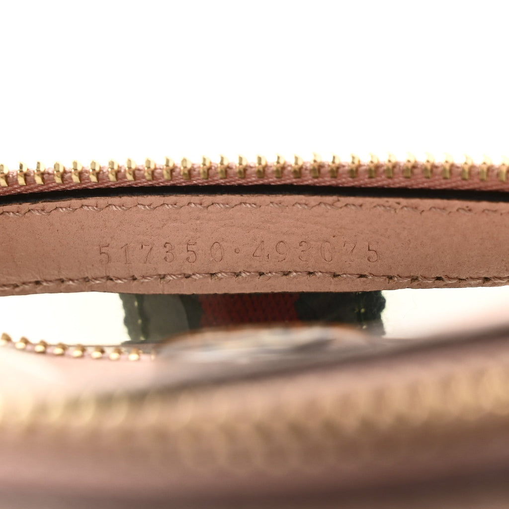Gucci Vinyl Web Mini Ophidia Transparent Shoulder Bag Perfect Pink