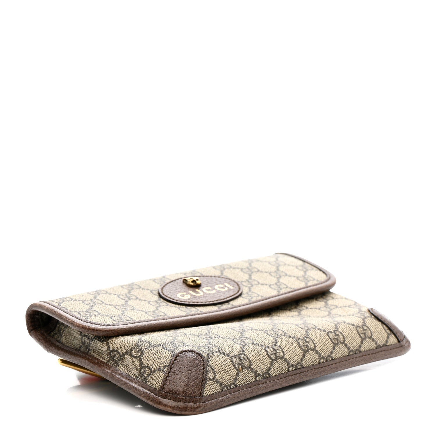 Gucci GG Supreme Monogram Neo Vintage Web Belt Bag Brown