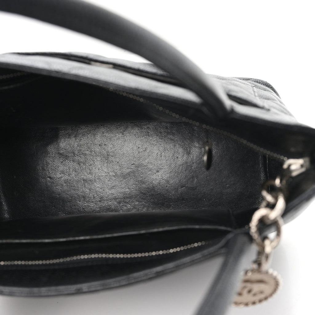 Chanel Caviar Quilted Medallion Tote Black