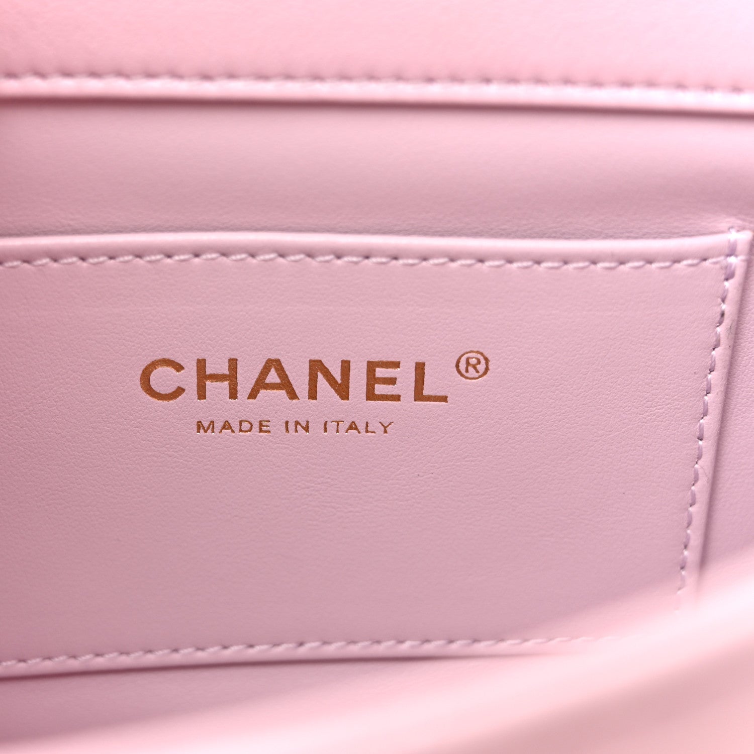 Chanel Lambskin Quilted Pearl Small Flap Light Purple