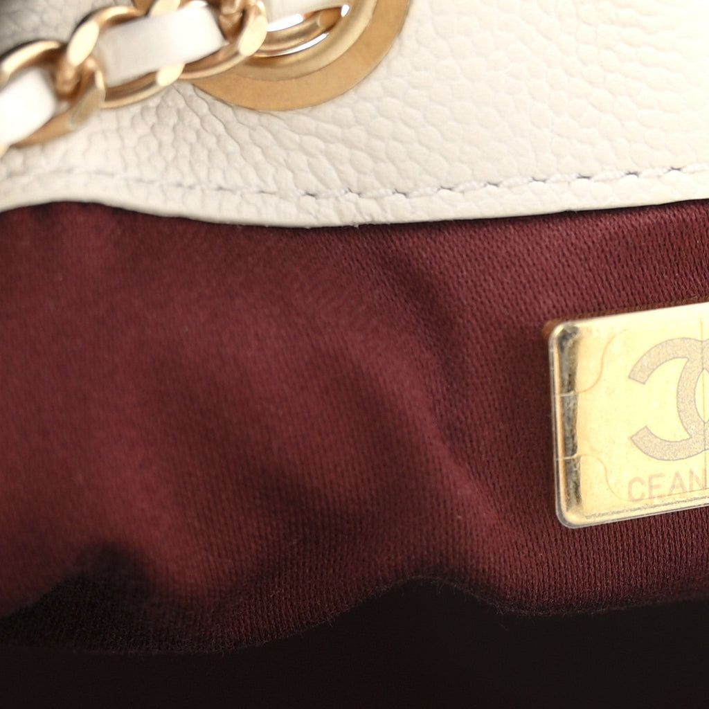 Chanel Caviar Quilted Mini Chanel 25 Handbag White