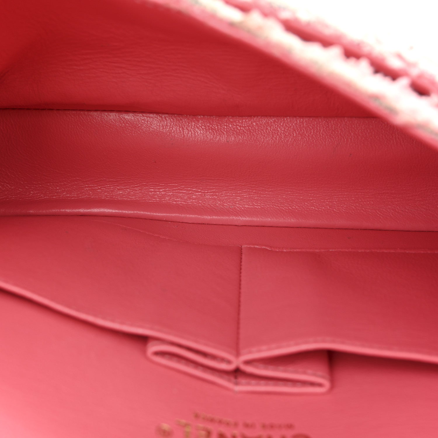 Chanel Tweed Medium Double Flap Pink