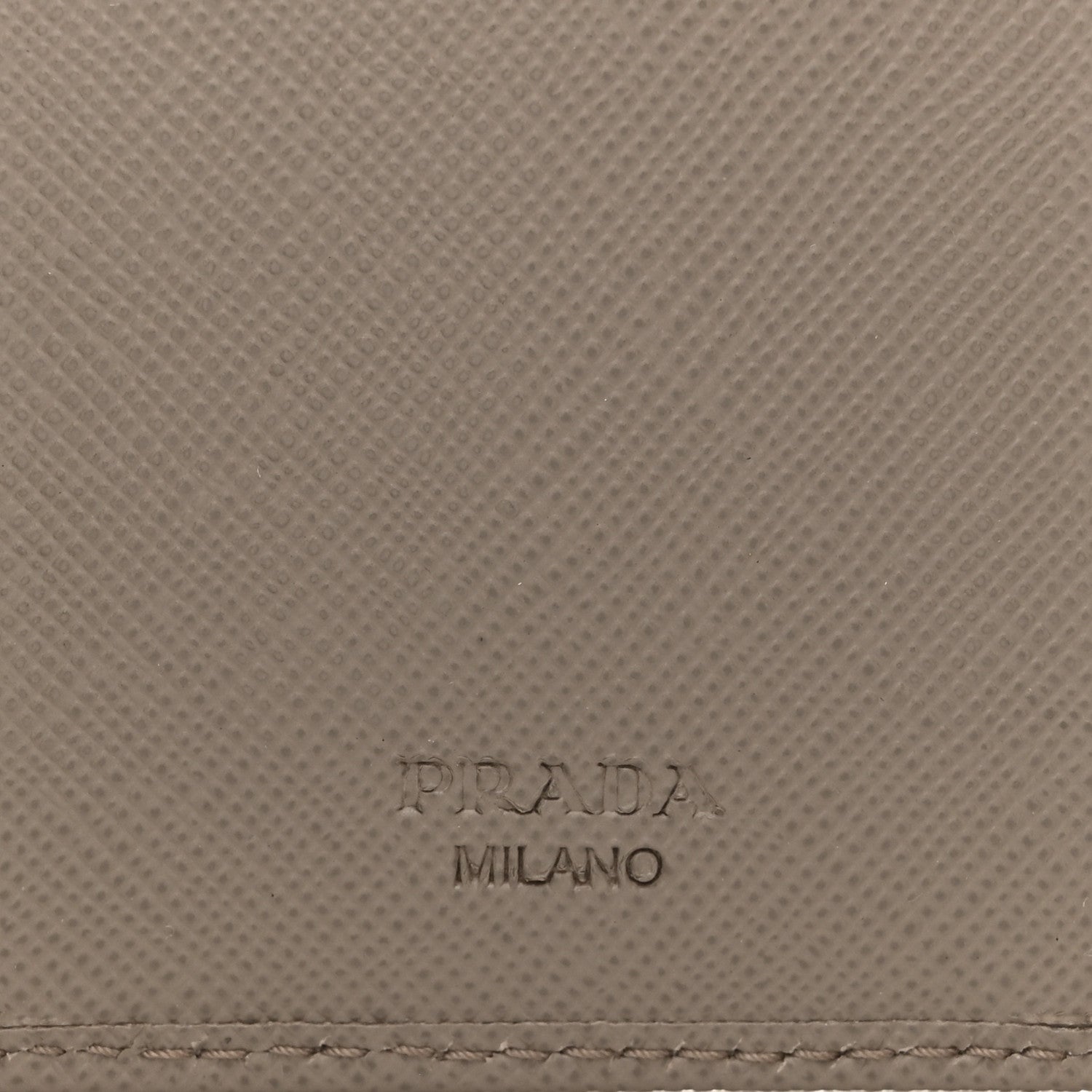 Prada Saffiano Fiocco 6 Key Holder Argilla