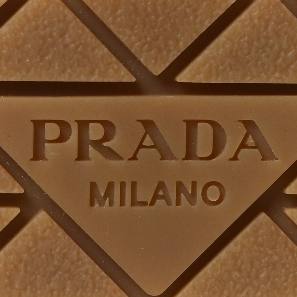 Prada Drill Nylon Triangle Logo Sneakers 41 Navy