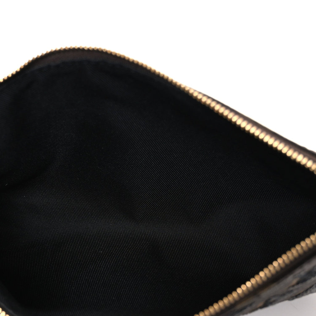 Louis Vuitton Monogram Sequins Pochette Accessories Black