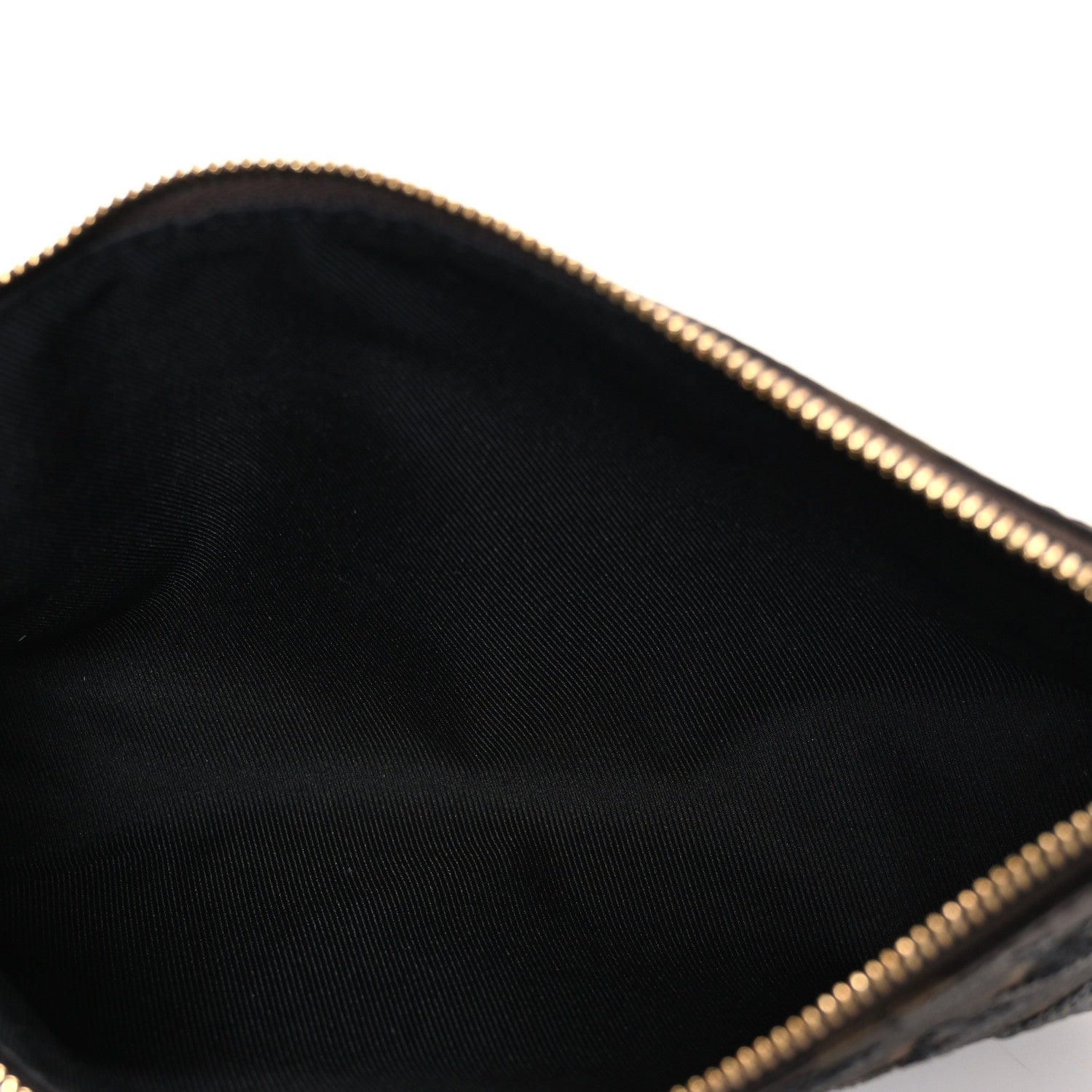 Louis Vuitton Monogram Sequins Pochette Accessories Black