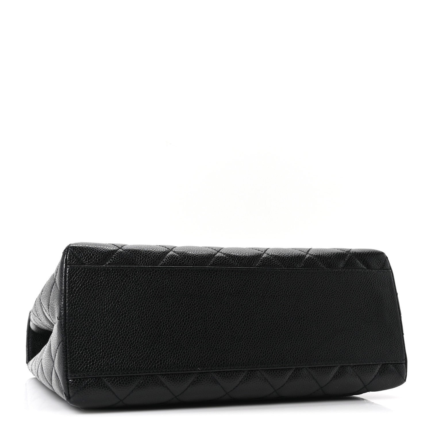 Chanel Caviar Quilted Jumbo Kelly Flap Black