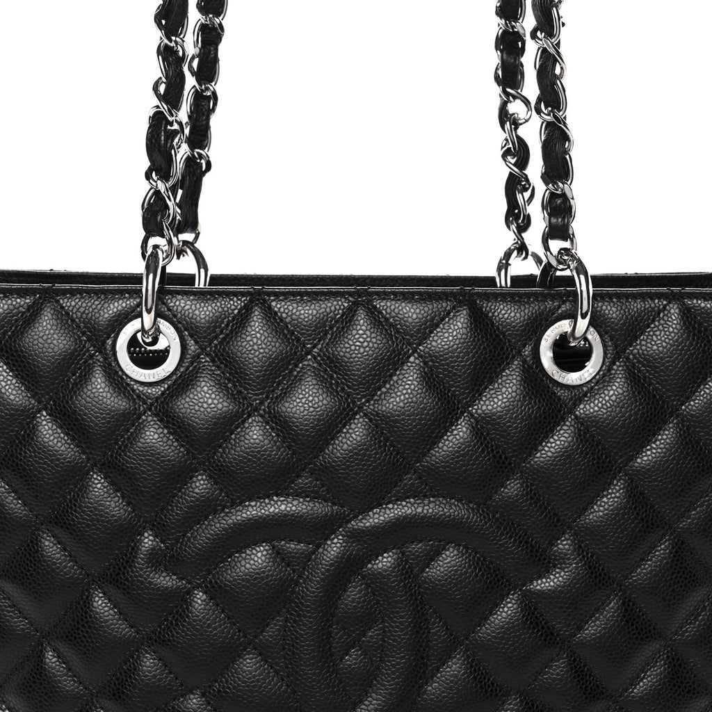 Chanel Caviar Quilted Grand Shopping Tote GST Black