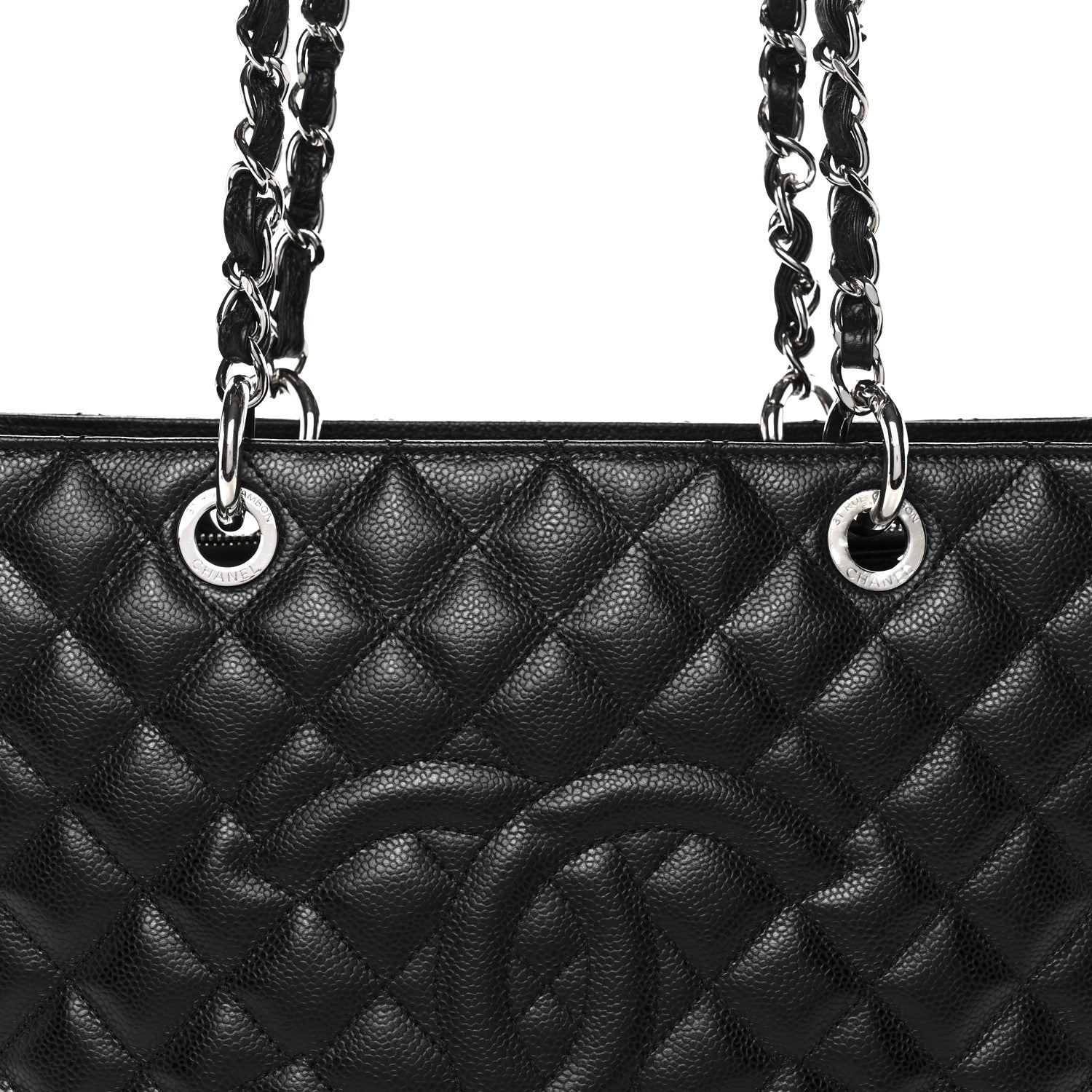 Chanel Caviar Quilted Grand Shopping Tote GST Black