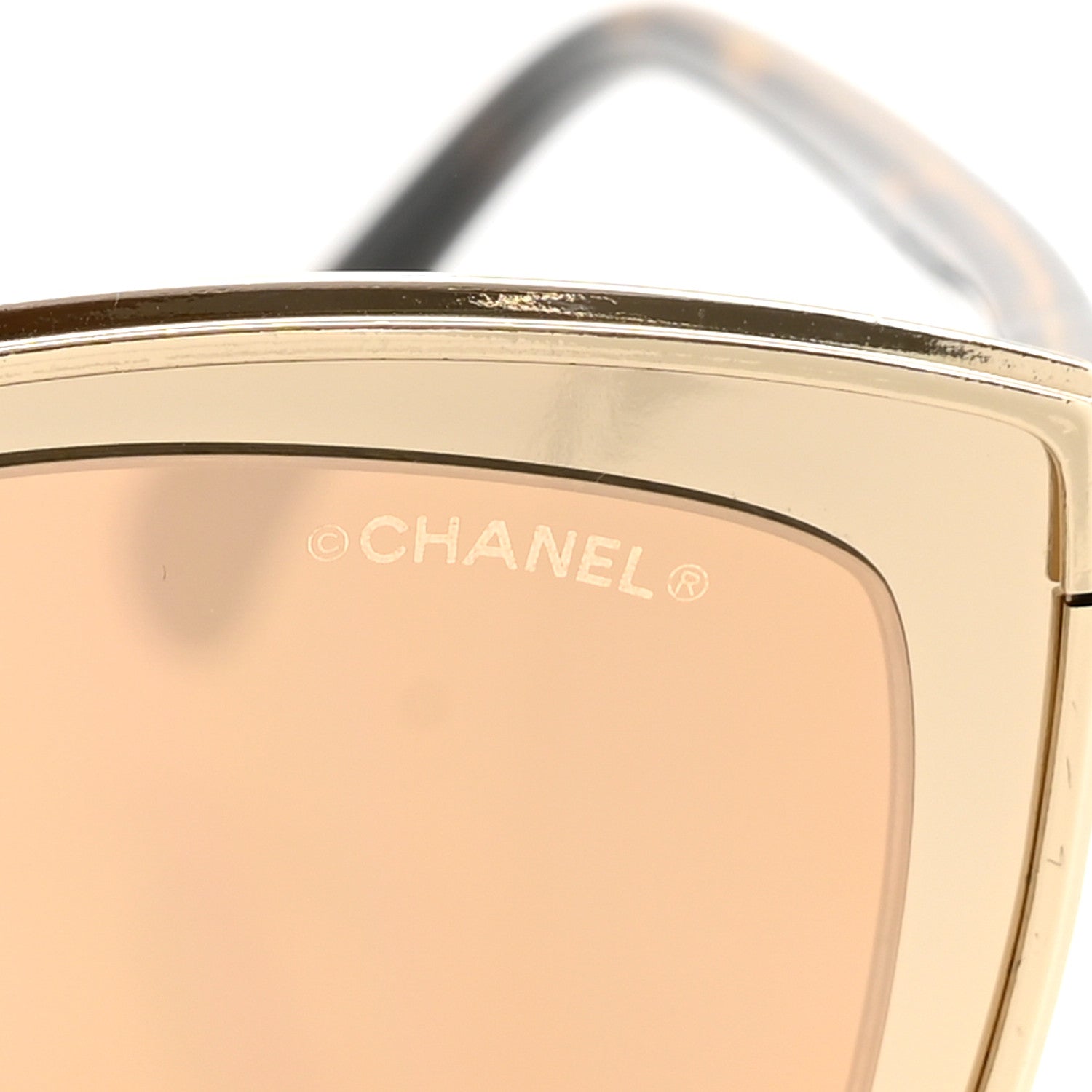 Metal Cat Eye Sunglasses 4222 Gold
