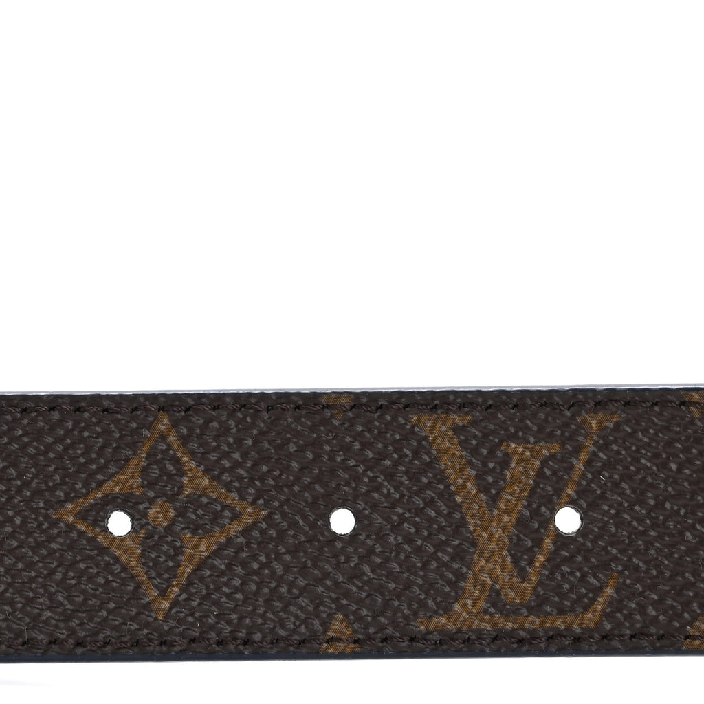 Louis Vuitton Calfskin Monogram 30mm LV Initiales Reversible Belt 90 36 Blue