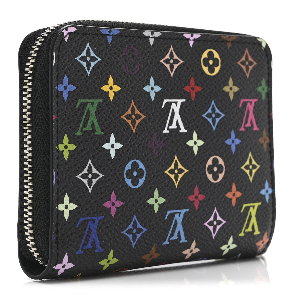 Louis Vuitton LV x TM Monogram Multicolor Zippy Coin Purse Black