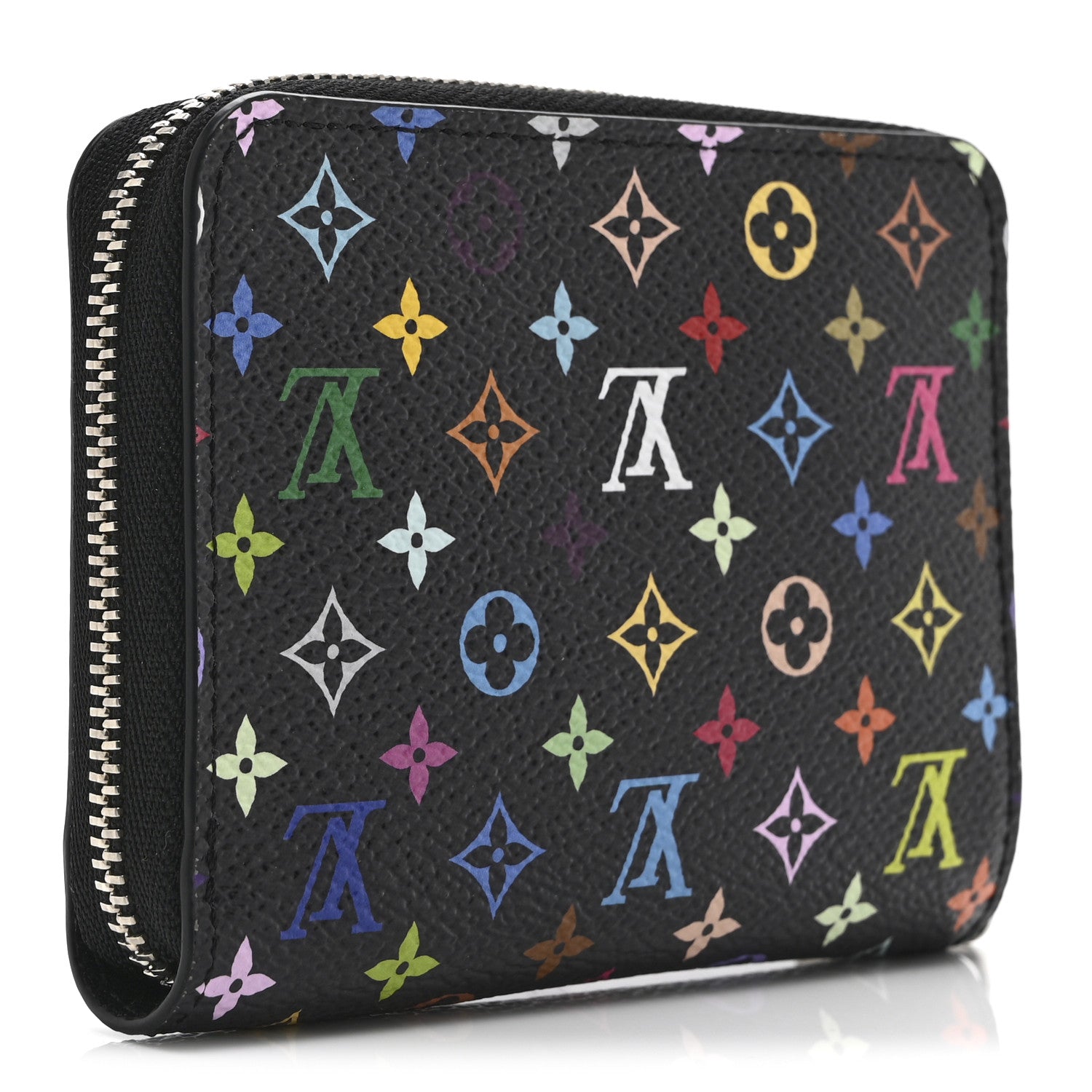 Louis Vuitton LV x TM Monogram Multicolor Zippy Coin Purse Black
