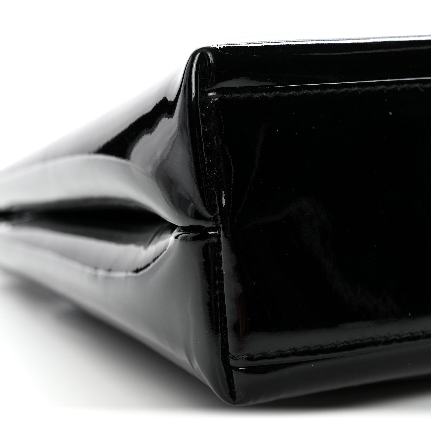 Chanel Patent Small Kelly Flap Bag Black