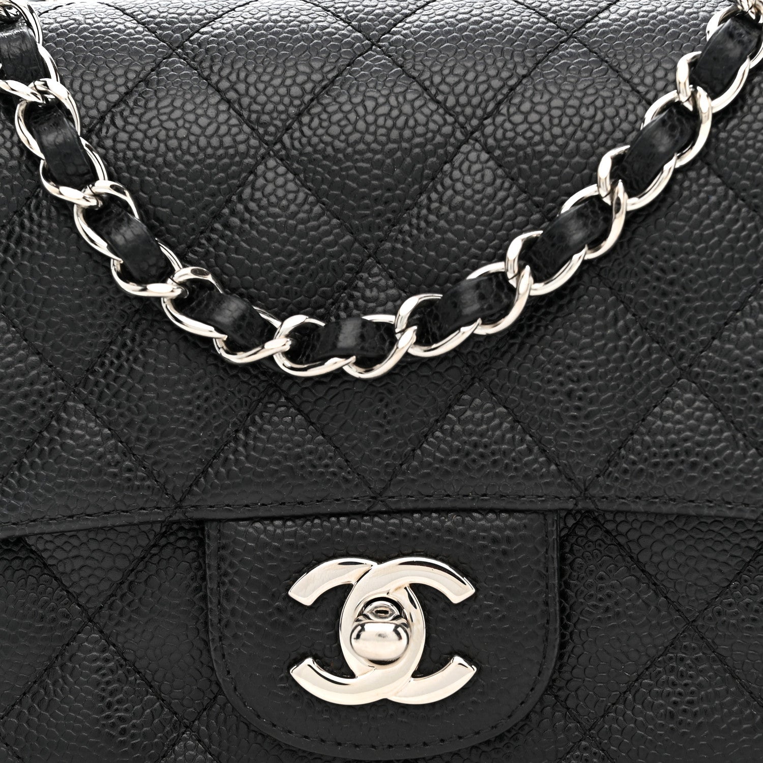Chanel Caviar Quilted Mini Square Flap Black