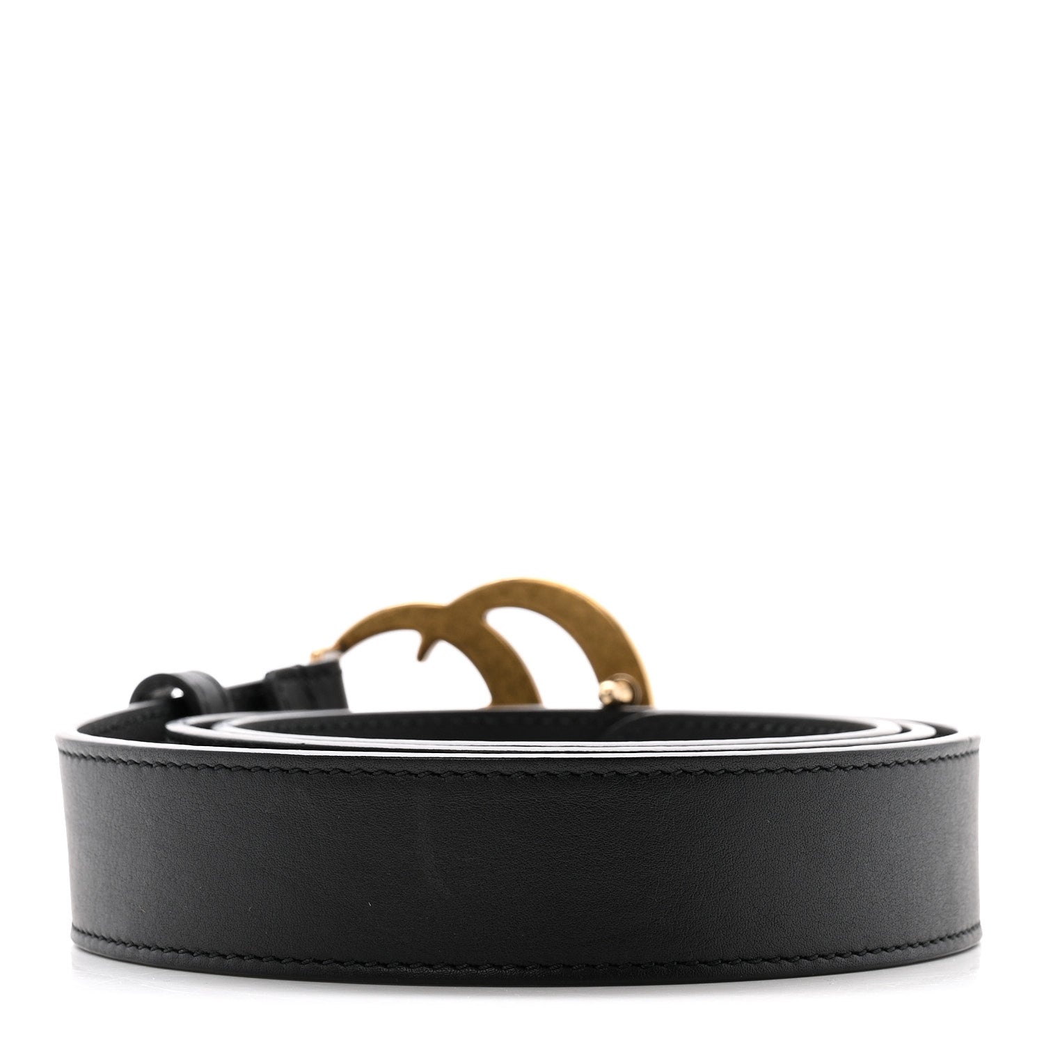 Gucci Calfskin Double G 30mm Belt 90 36 Black