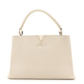 Louis Vuitton Taurillon Capucines MM Blanc Casse
