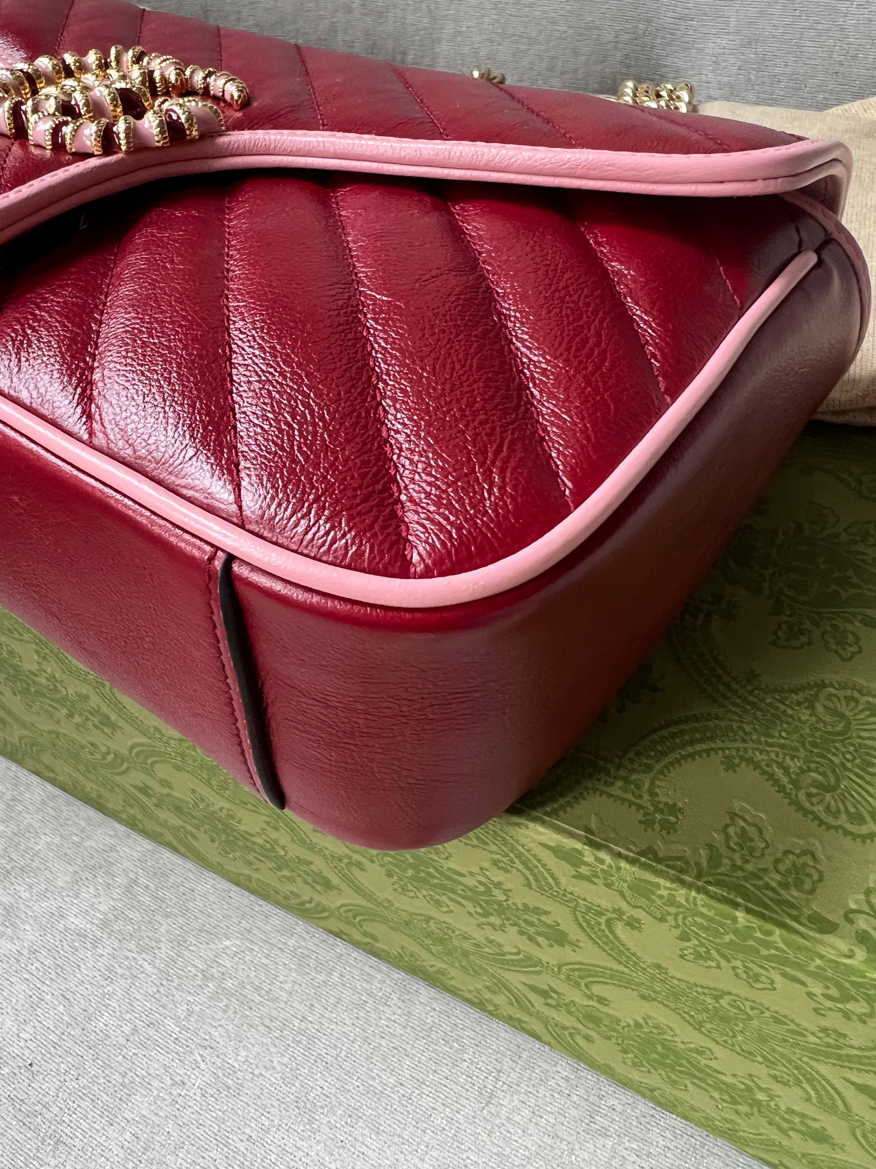 Gucci GG Torchon Pink Marmont Small Shoulder Bag