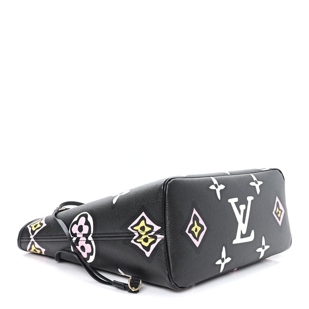 Louis Vuitton Monogram Giant Wild at Heart Neverfull MM Black