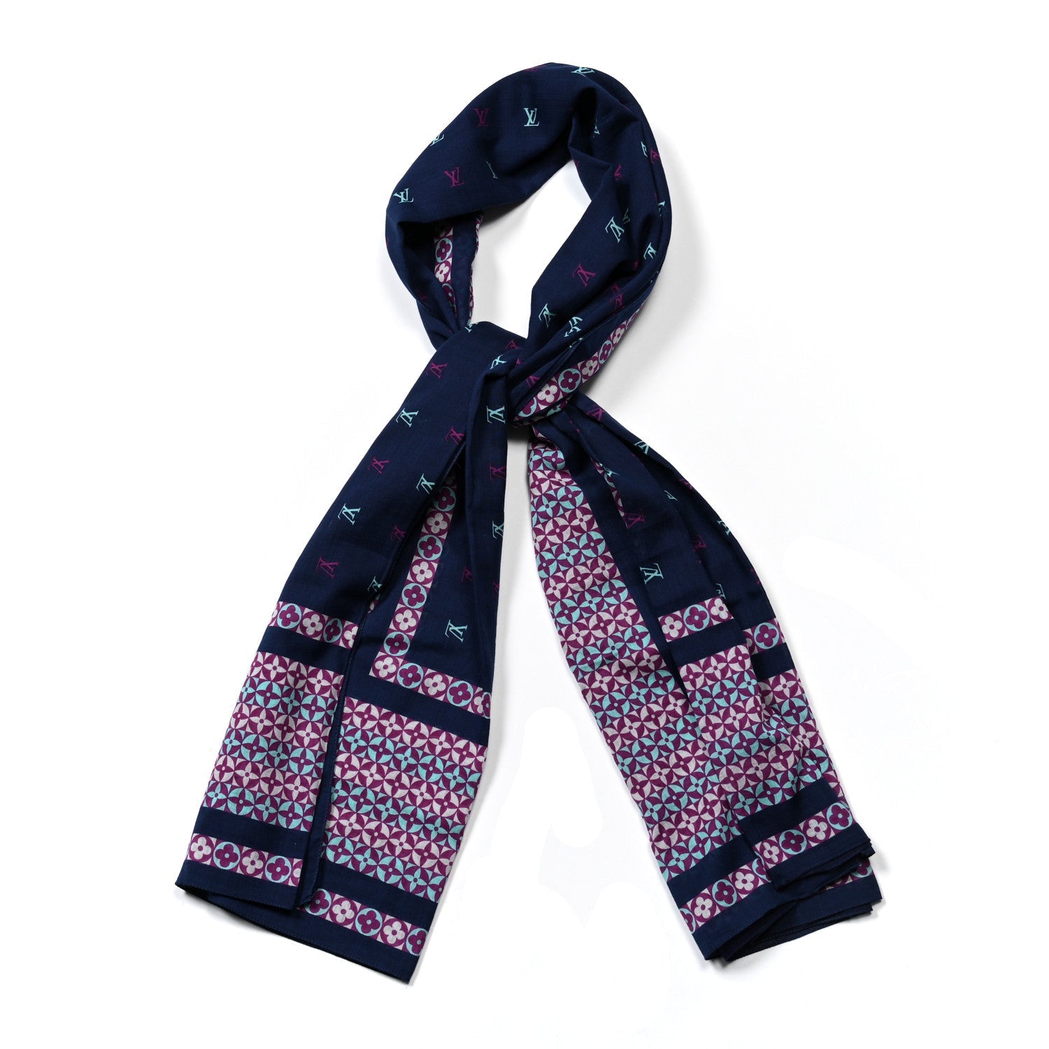 Louis Vuitton Cotton Monogram Shawl Multicolor