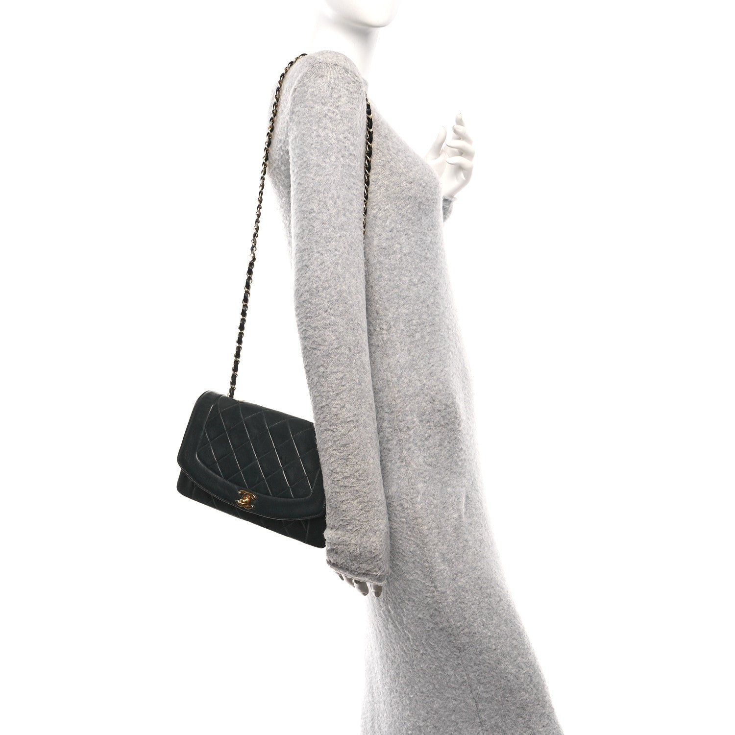 Chanel Lambskin Quilted Medium Single Flap Black