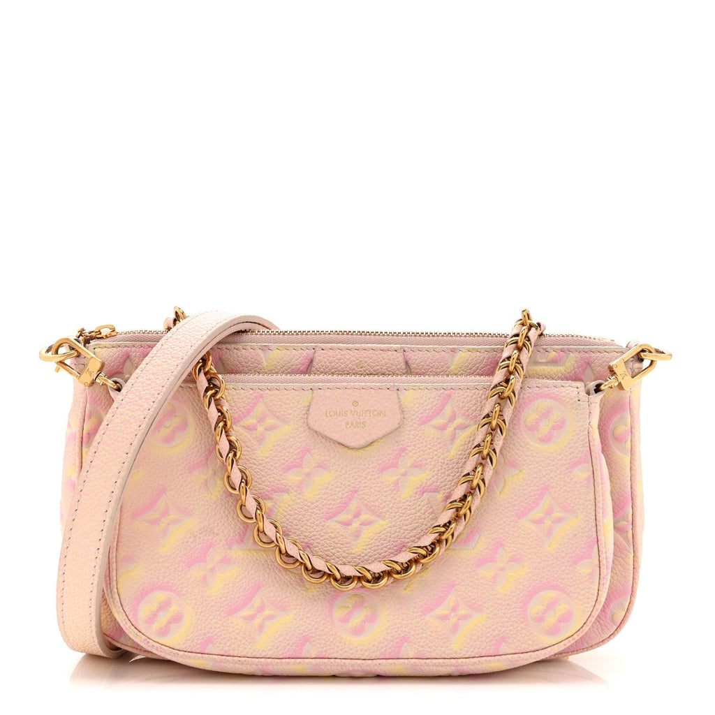 Louis Vuitton Empreinte Monogram Summer Stardust Multi Pochette Accessories Pink